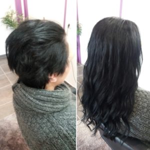 Extensions de cheveux à anneaux