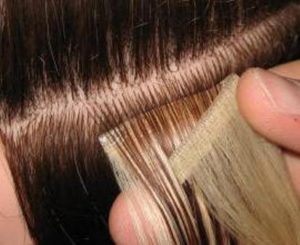 Extensions cheveux tape adhésives